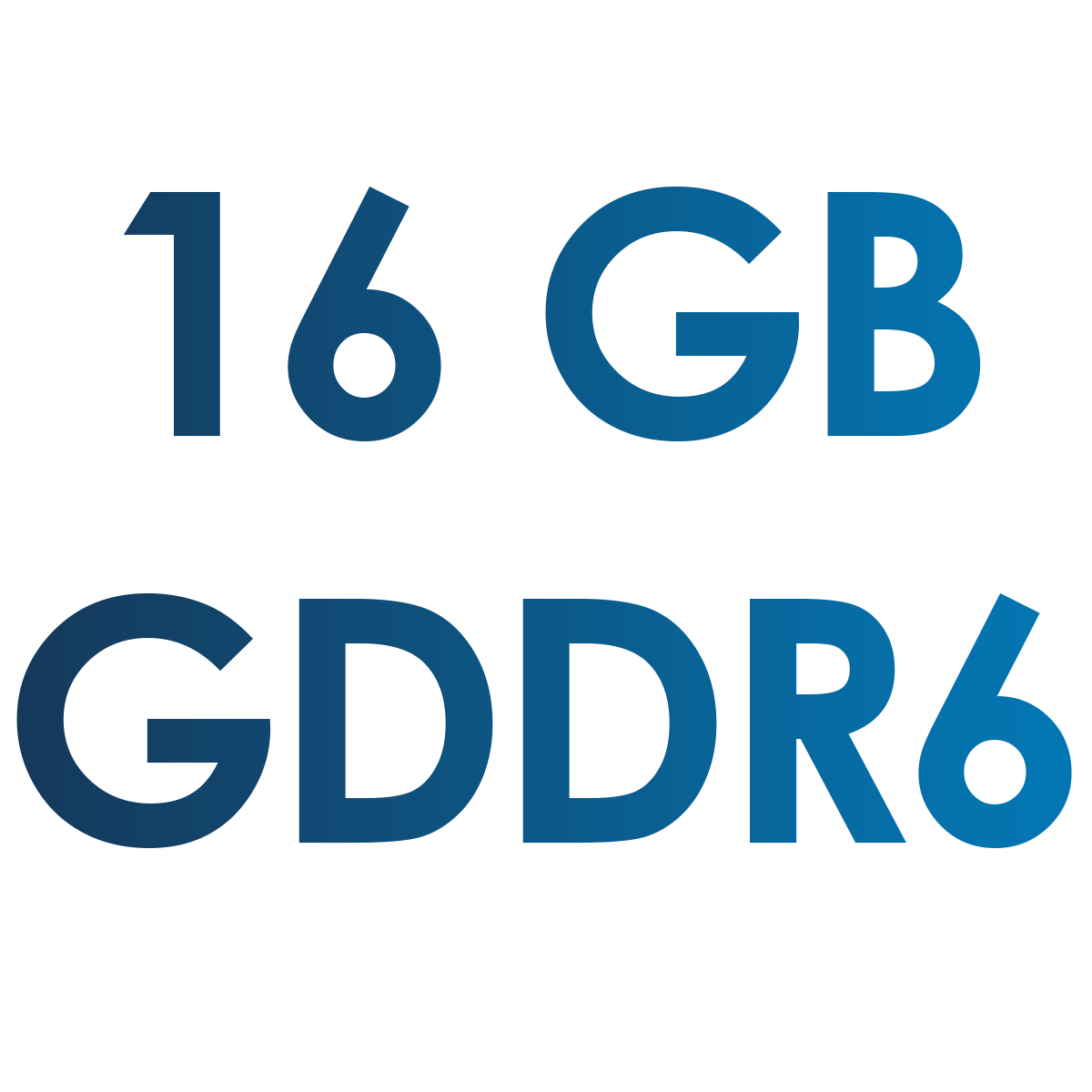 16 GB GDDR6 Bellek